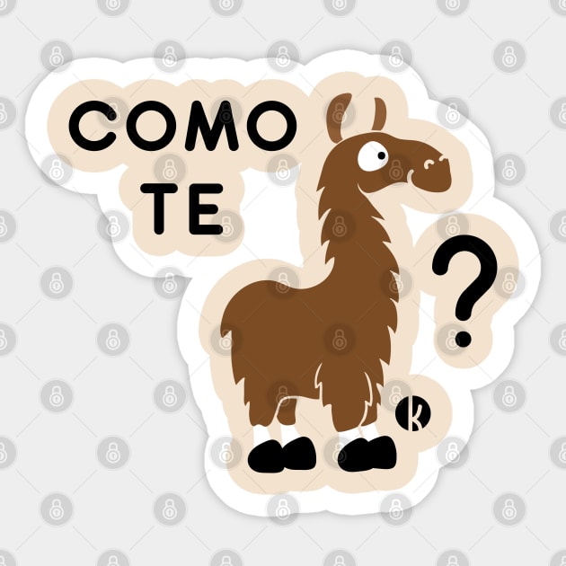 Como te Llama? Sticker by katelein